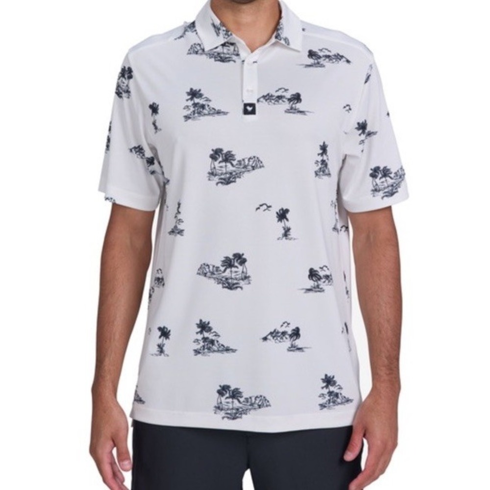 Bad Birdie Men's Beachy Pique Golf Polo Shirt, XL - Beachy